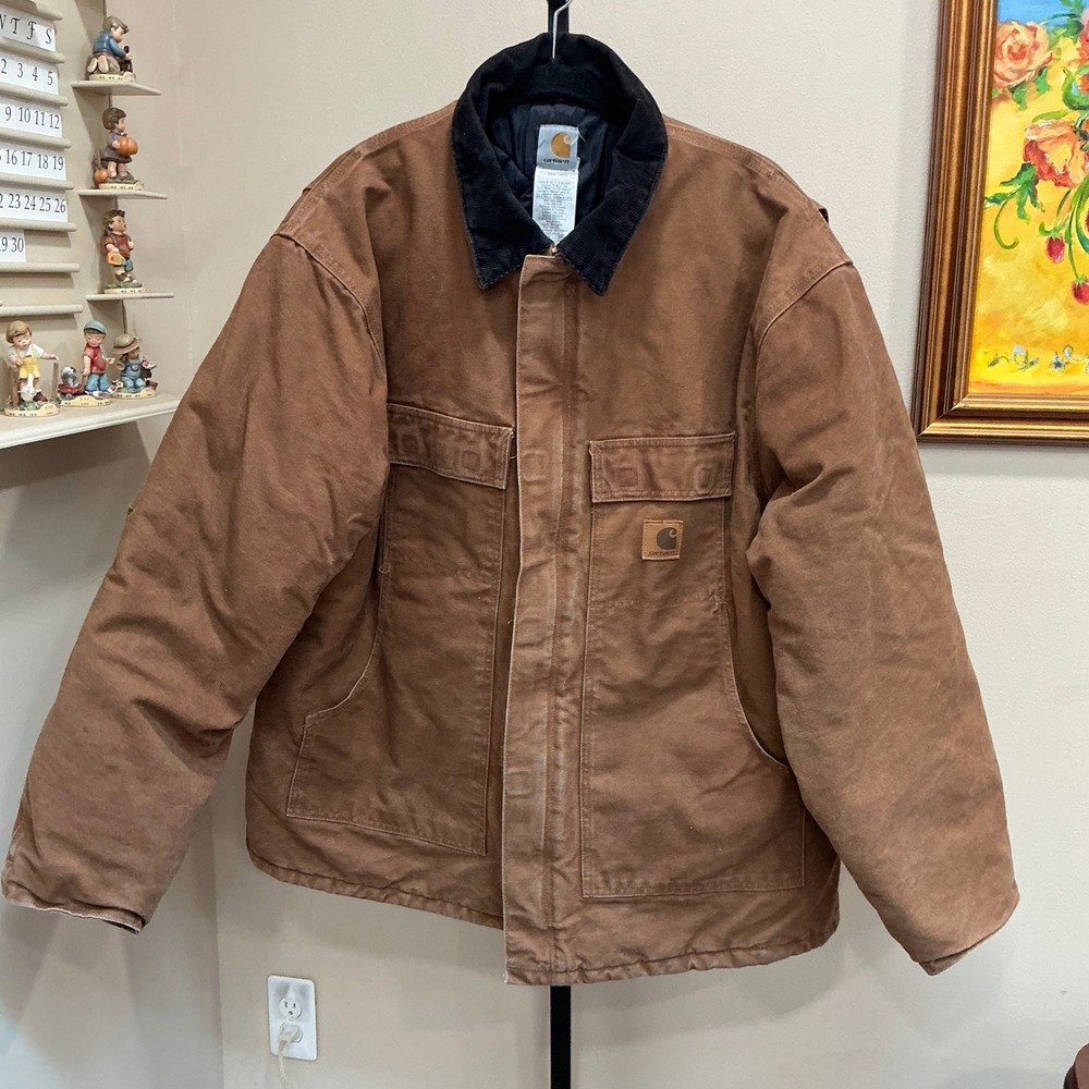 Carhartt C26 BRN Arctic Traditional Coat Jacket 2XL Brown Sandstone Duck Quilt